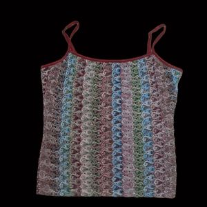 Y2k multicolor top